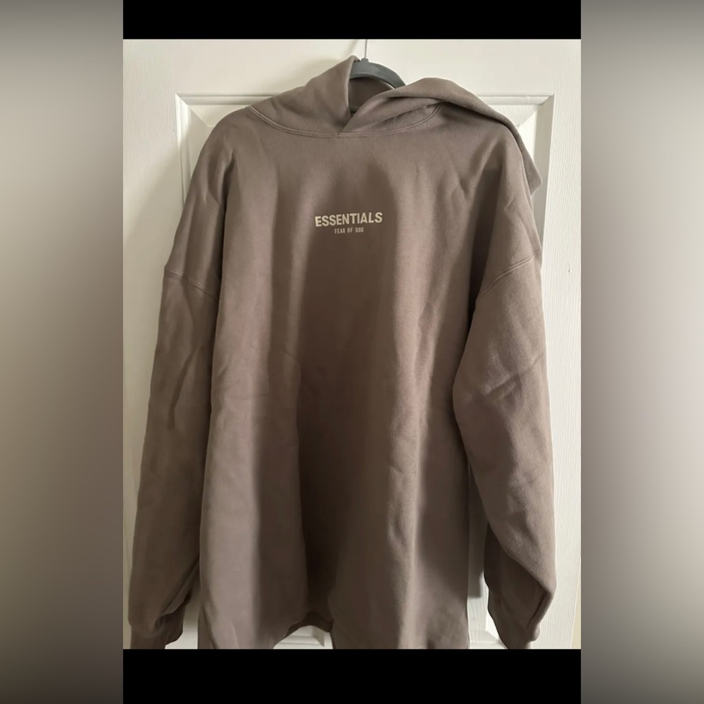 Essentials Mens Relaxed Hoodie “Desert Taupe” Size XL